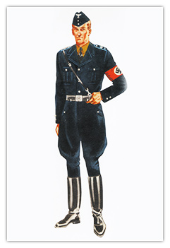 DAF Werkschar en uniforme bleu fonc�