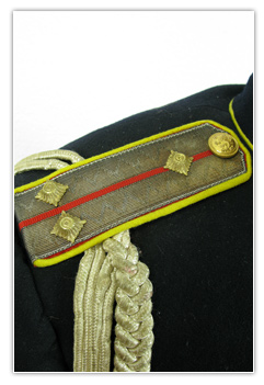 Capitaine brigade motorisée en tenue de parade