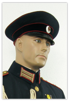Officier capitaine arm&eacute;e de terre tenue de parade
