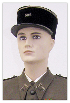 Blind&eacute;s lieutenant 502 RCC en tenue de sortie
