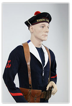 Matelot marine tenue bleue