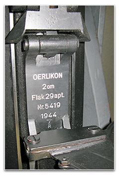 Flak 29 apt. Oerlikon 20mm